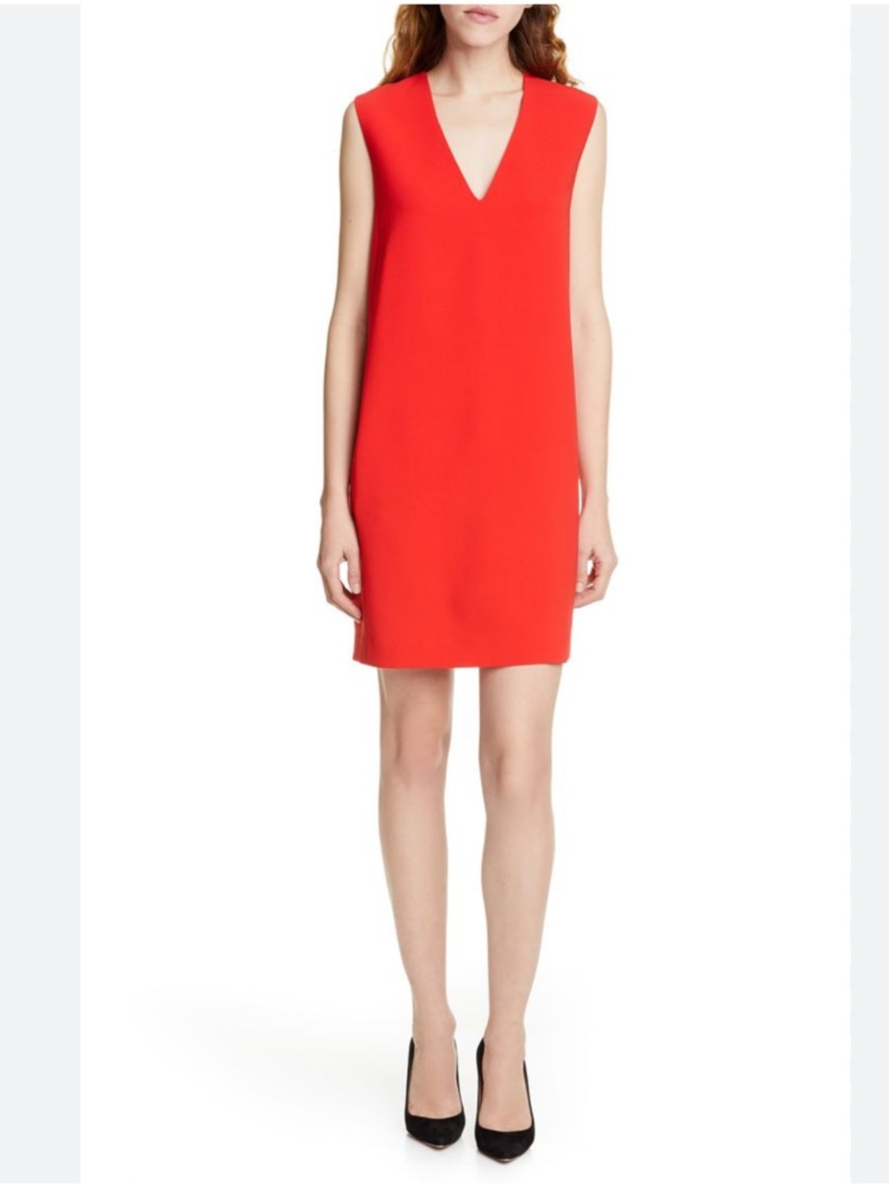 Judith & Charles Scarlet RED Shift Dress Designer Size 6